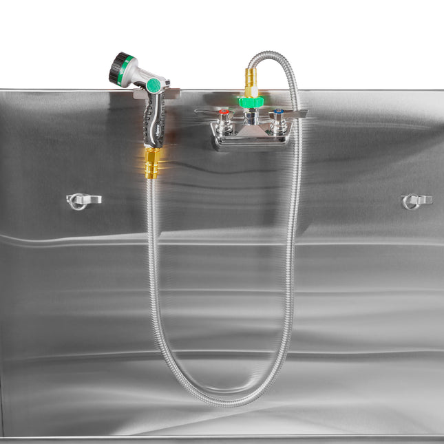Standard Dog Grooming Tub Wash Bathing Station with Door & Stairs (No Additional Accessories Included)