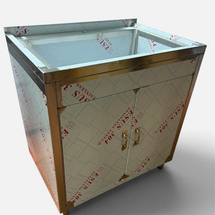 36” Stainless Steel Utility Sink With Cabinet