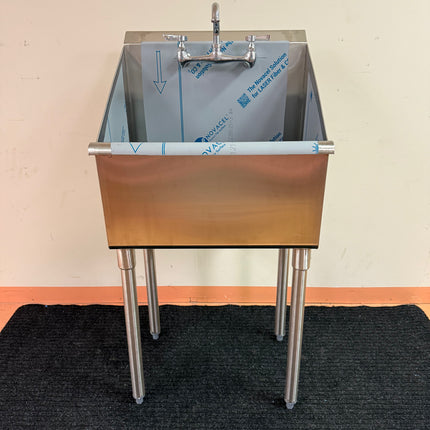 20"x20" Utility Sink With A High Backsplash. Made In Canada