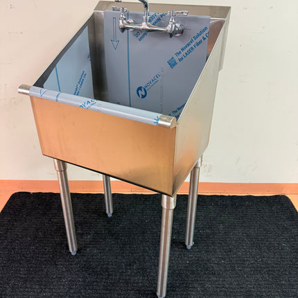 20"x20" Utility Sink With A High Backsplash. Made In Canada