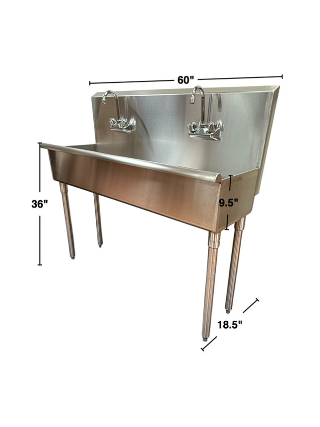 Utility Sink. Stainless Steel Free Standard.Hand Washing Station. Faucets Included. Made In Canada